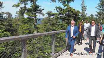 Bad Wildbad: Corona-Krise: Minister Guido Wolf besucht Baumwipfelpfad - Bad Wildbad - Schwarzwälder Bote