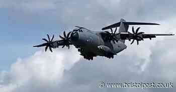 Huge military plane spotted flying over Bristol
