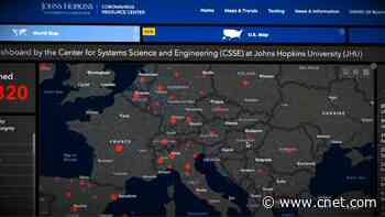 Microsoft aids Johns Hopkins University with COVID-19 map tracker video     - CNET