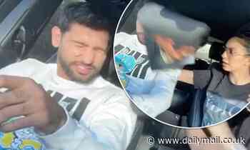 Faryal Makhdoom SLAPS husband Amir Khan's head with a bag for bizarre TikTok challenge