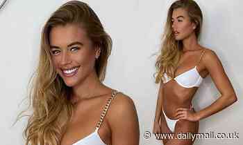 Love Island star Arabella Chi wears tiny white bikini