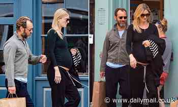 Hey Jude, it's baby number six! Actor Jude Law is thrilled as his new wife Phillipa, 32, is pregnant