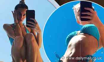 Love Island's Amber Davies shares turquoise bikini photos