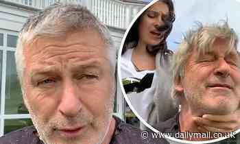 Alec Baldwin calls wife Hilaria 'not very talented' as she gives the 30 Rock star a haircut