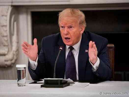 Trump news - live: President defends hydroxychloroquine and snaps at female reporter during heated press exchange