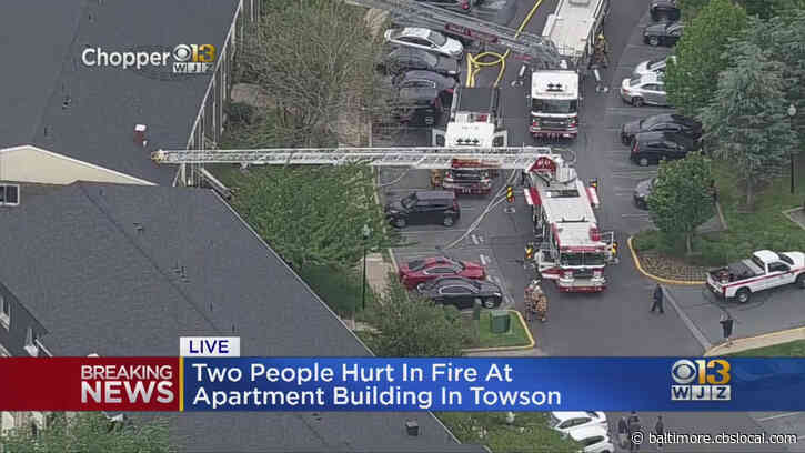 2 Injures Reported In Towson Apartment Fire, Baltimore County Fire Department Says