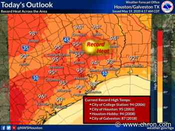 Record heat in Houston today? Temps 10 degrees warmer than usual - Chron