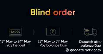 Realme TV Blind Orders Go Live With Rs. 2,000 Deposit Ahead of May 25 Launch