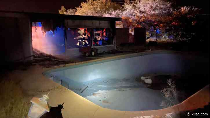 Crews battle vacant house fire on Tucson’s westside