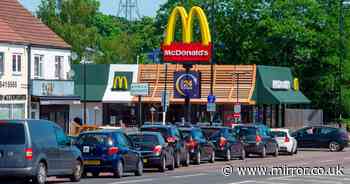 Police called as McDonald's drive thru opens for first time since lockdown