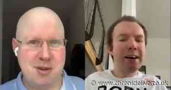 Matt Lucas and Lost Voice Guy have a laugh for the NHS