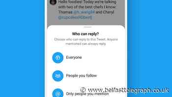 Twitter starts testing new controls allowing users to limit who can reply