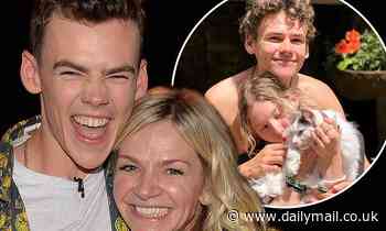 Zoe Ball expresses her joy as her son Woody returns home early from travelling abroad