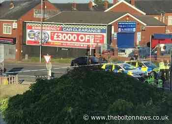 Wigan Road, Bolton, closed in both directions after crash