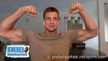 Rob Gronkowski is “four more protein shakes” from playing weight