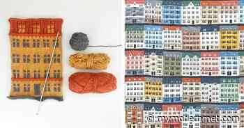 Incredible Knitted Art Captures the Vibrancy of Copenhagen's Architecture - My Modern Met