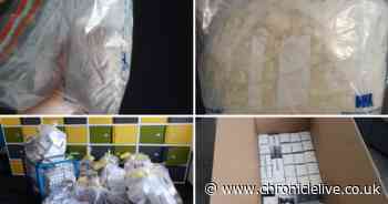 Drugs and suspected counterfeit sunglasses worth thousands of pounds seized
