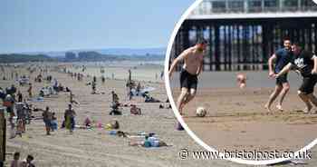 How busy Weston-super-Mare beach looked on hottest day of year so far