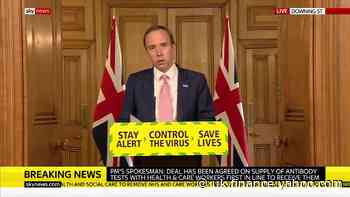 UK to roll out 10m antibody tests
