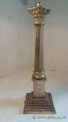 Brass Corinthian Column Table Lamp , 43 cm tall   , ref 19