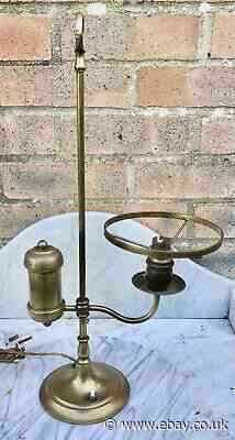 Vintage Brass Table Or Desk Lamp. 19” Tall.