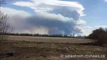 Heavy rain helping to contain Fort à la Corne wildfire