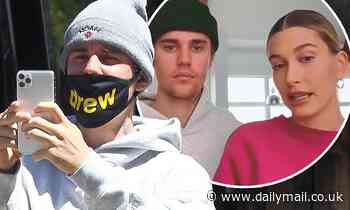 Justin Bieber is seen in Los Angeles upon return from Canada