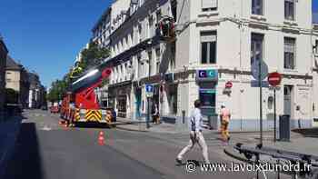 Arras: la grande échelle déployée rue Gambetta après un malaise à domicile - La Voix du Nord