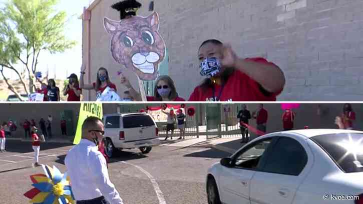 TUSD celebrates eighth graders heading to high school with car parade