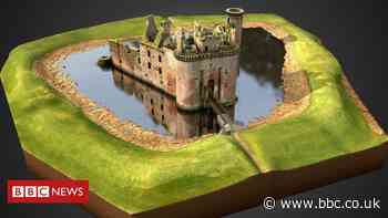 Model shows triangular Caerlaverock Castle in 3D glory