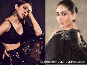 Gorgeous black lehengas worn by Bollywood stars