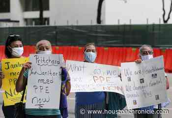 Houston-area janitors demand safer working conditions during pandemic - Houston Chronicle