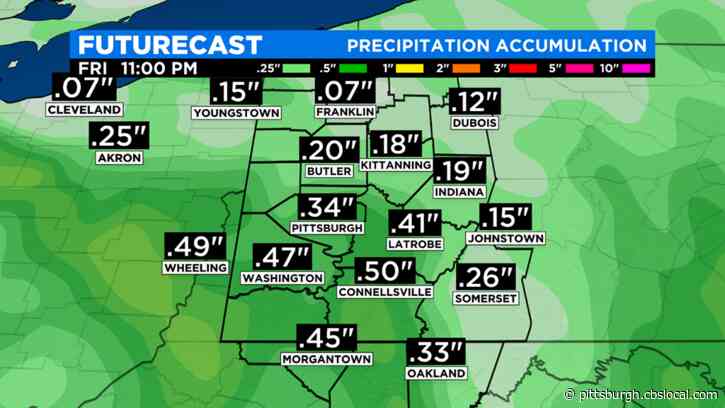 Pittsburgh Weather: Rain Showers Start Memorial Day Weekend