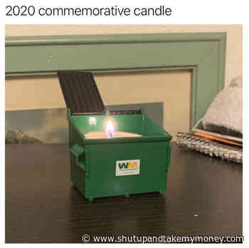2020 Commemorative Dumpster Fire Candle