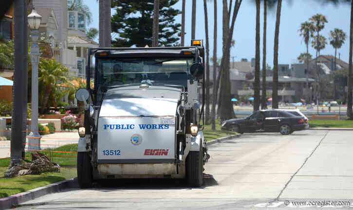 Seat belts are a must for street sweepers and the trailing ticket givers