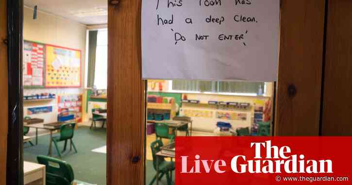 UK coronavirus live: low-risk options for reopening schools revealed in advice to government