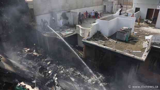 Pakistan airliner with 107 on board crashes near Karachi