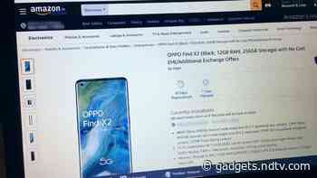 Oppo Find X2 Price in India Tipped via Amazon India Listing Ahead of Launch