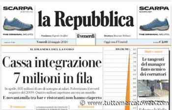 L'apertura de La Repubblica: "Cassa integrazione, 7 milioni in fila" - TUTTO mercato WEB