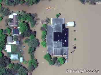 Satellite images show the deluge of floodwater that hit Michigan towns after 2 dams failed