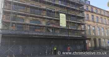 Man who scaled city centre scaffolding arrested following major response