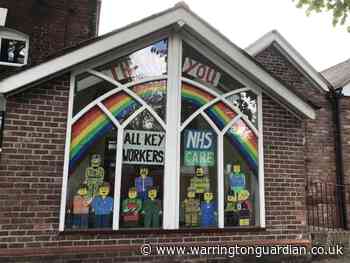 Church window thanks key workers in Latchford