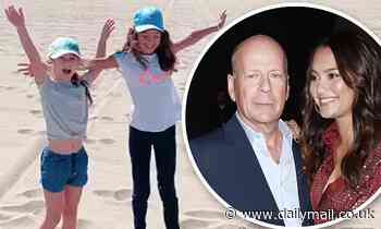 Bruce Willis' wife and daughters are back in California... but the action star is nowhere to be seen