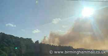 Residents urged to shut windows as fire rips through Cannock Chase