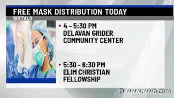 Chairwoman April Baskin handing out masks this evening