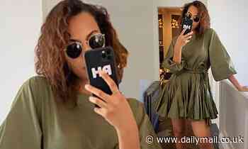 Pregnant Rochelle Humes shares leggy Instagram photo