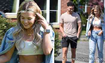 Love Island's Molly Smith shows off her abs in a tiny white crop top