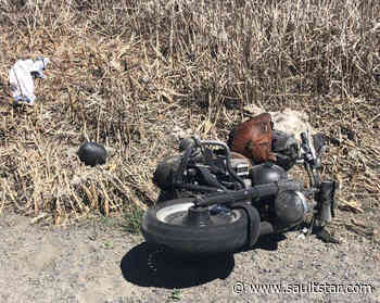 Motorcyclist injured, pickup driver charged following collision on Highway 144