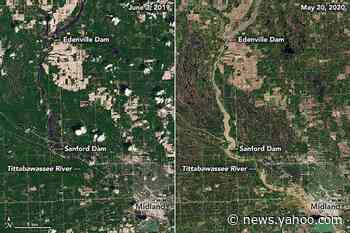 Before and after: See destruction of Michigan flooding in satellite images
