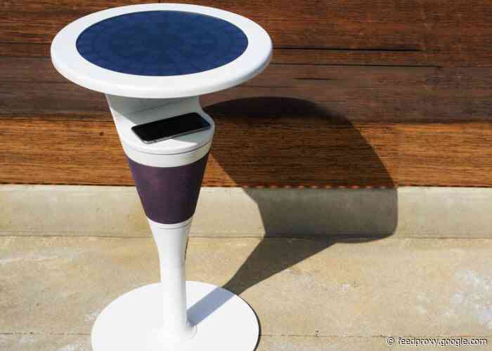 Suntable offer solar wireless charging  and JBL speaker system in one